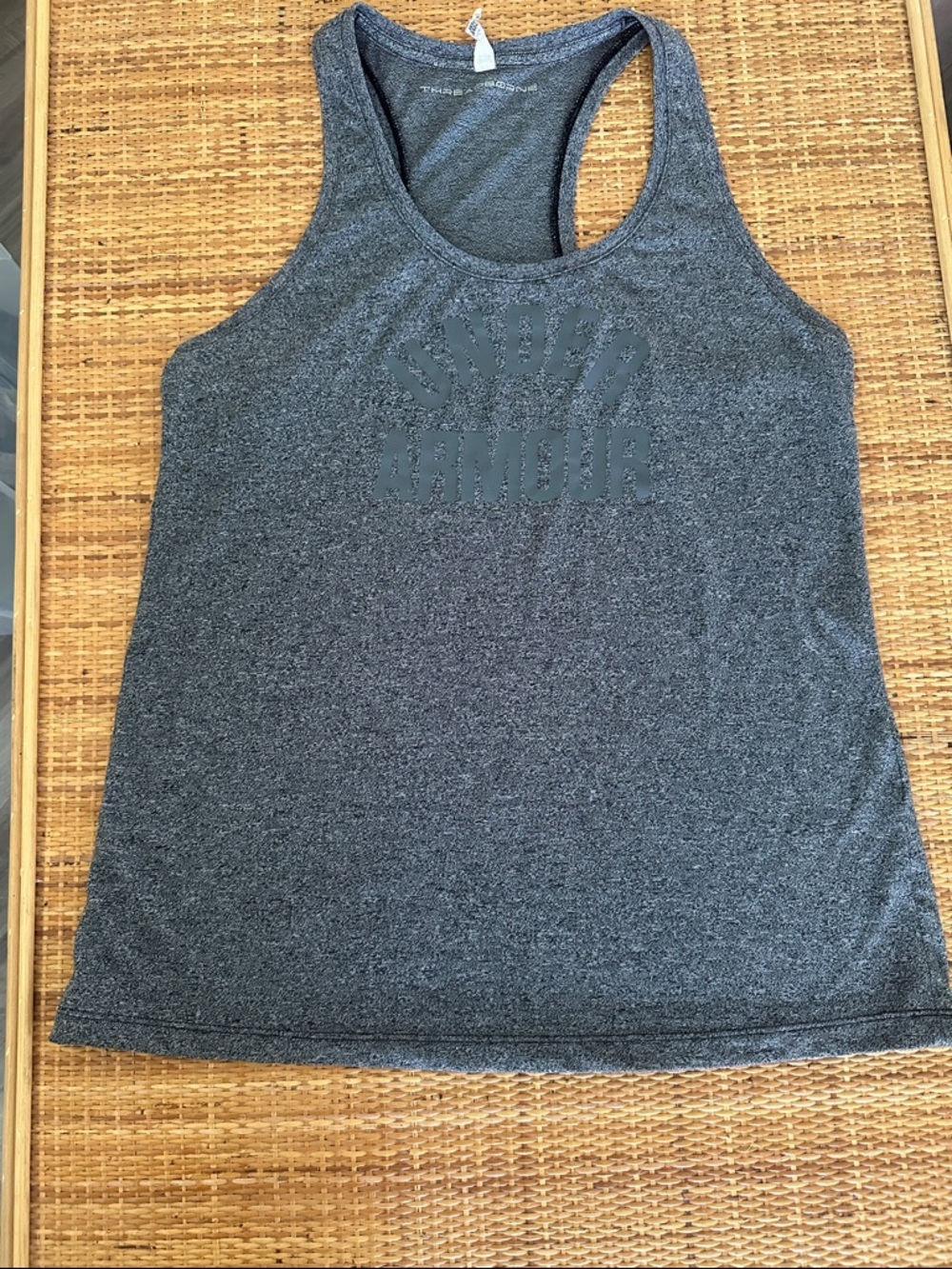 Under Armour Women's Charcoal Racerback Performance Tank